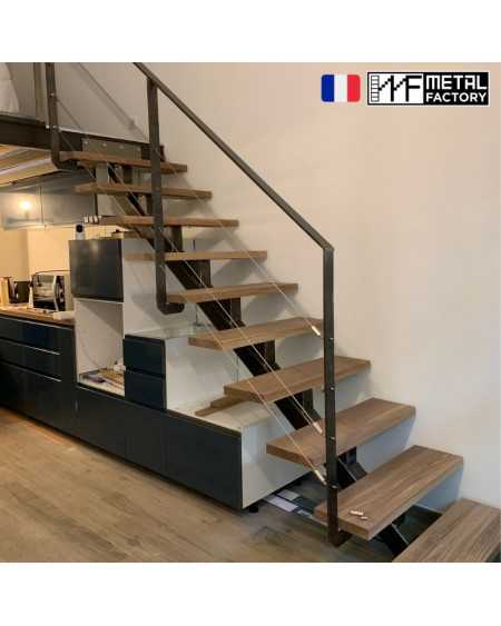 exemple d'escalier industriel type LOFT METAL