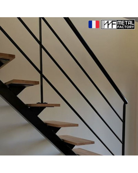 support métal pour marche escalier en bois