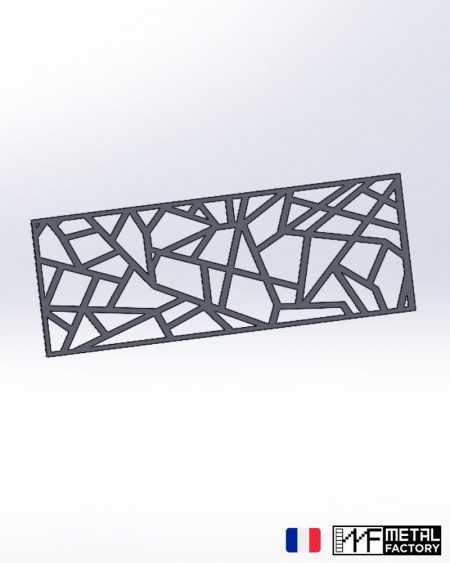 plaque à souder en fer pour réaliser une barrière de terrasse ou balcon