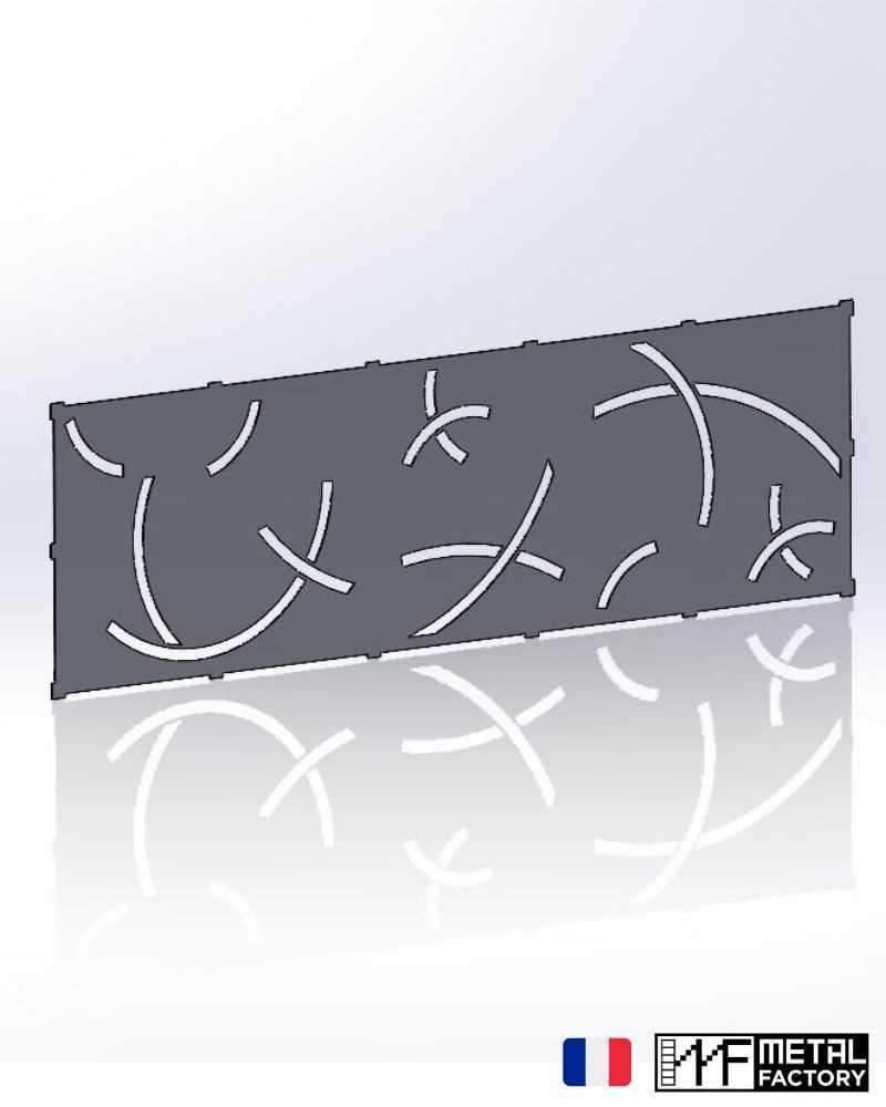 tôle de soubassement découpée au laser pour réaliser votre garde corps sur mesure