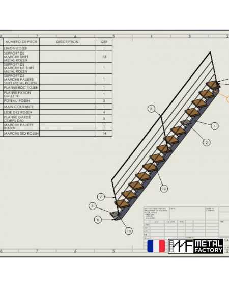 réalisez votre escalier grâce à nos plans de fabrication
