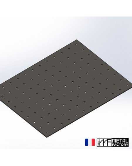 plaque découpée au laser pour table de soudure