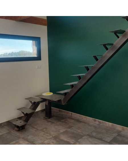 réaliser son escalier en métal avec support de marche à souder
