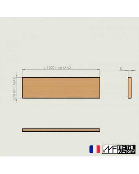 dimensions maxi des marches en bois sur-mesure