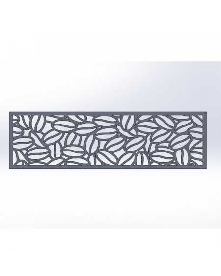 tôle acier motif grain de café