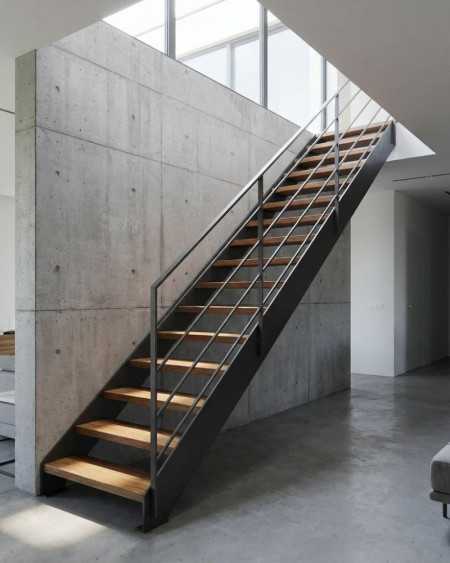 escalier droit sur mesure fabriqué en France
