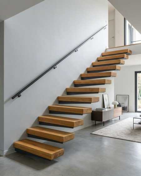 réaliser son escalier suspendu à moindre coût