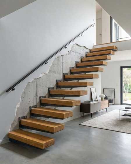 réaliser un escalier suspendu à moindre coût