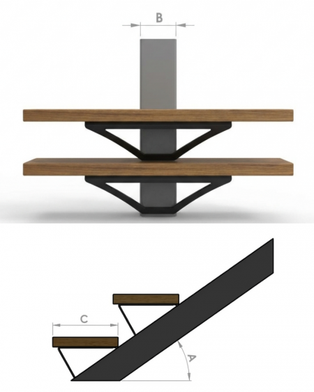 fabriquer un escalier en métal DIY