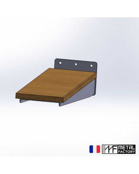 exemple de support float metal avec marche bois
