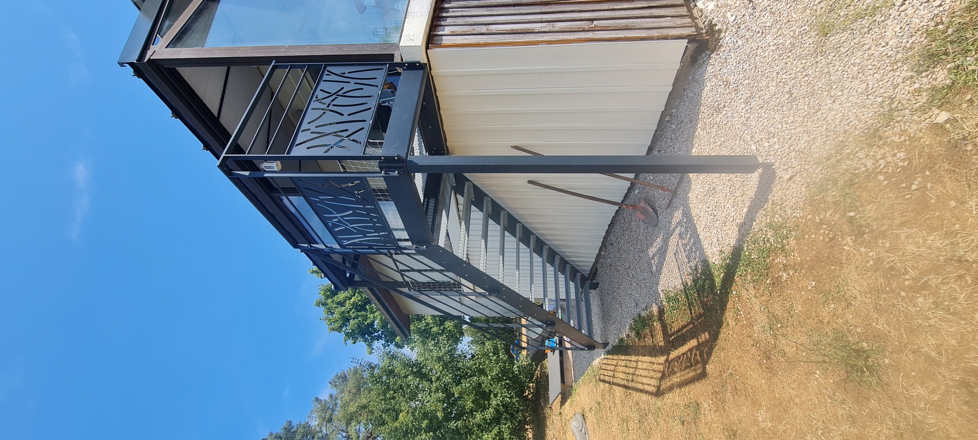 escalier sur mesure metal exterieur