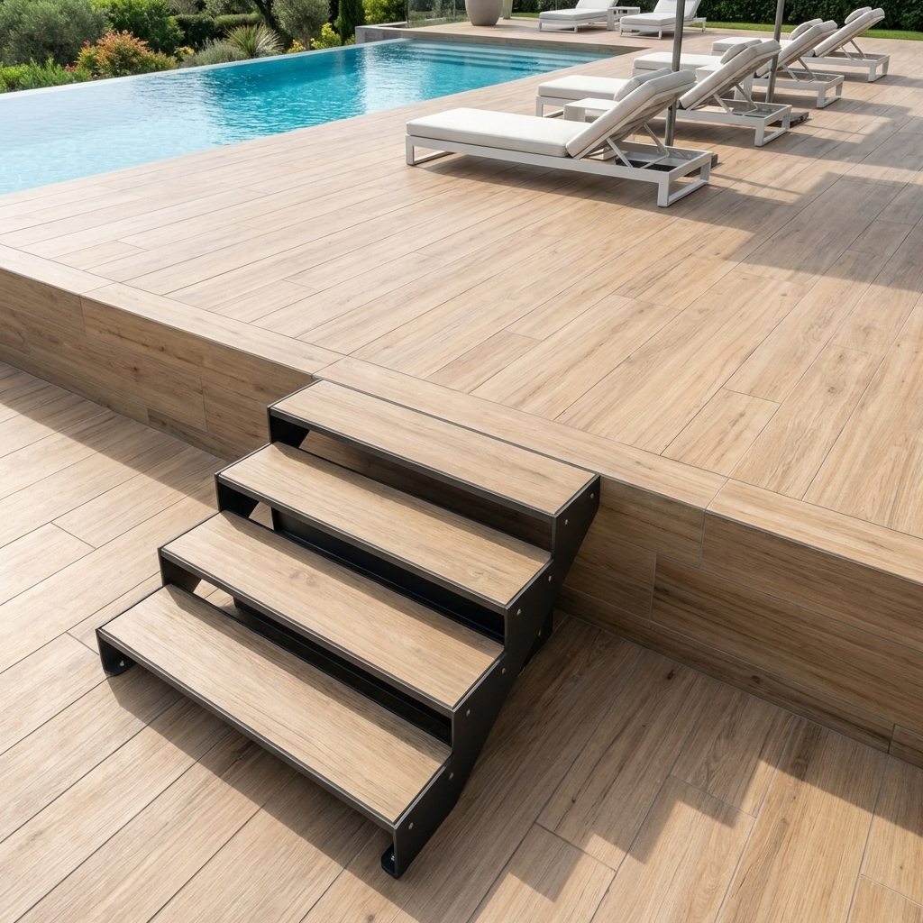 structure escalier extérieur