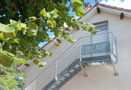 Escalier extérieur sur mesure avec palier à Limoges (87)
